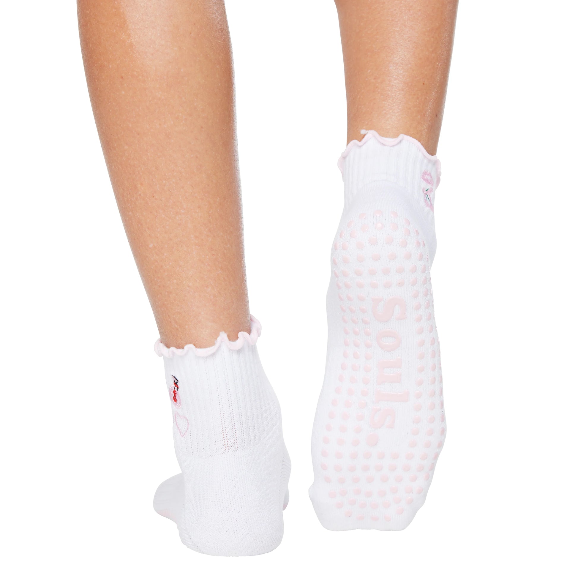 Sohle der Socken mit rutschfesten Noppen.
