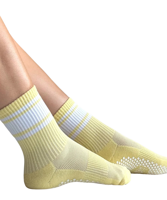 Lucky Honey The Crew Socks lemon