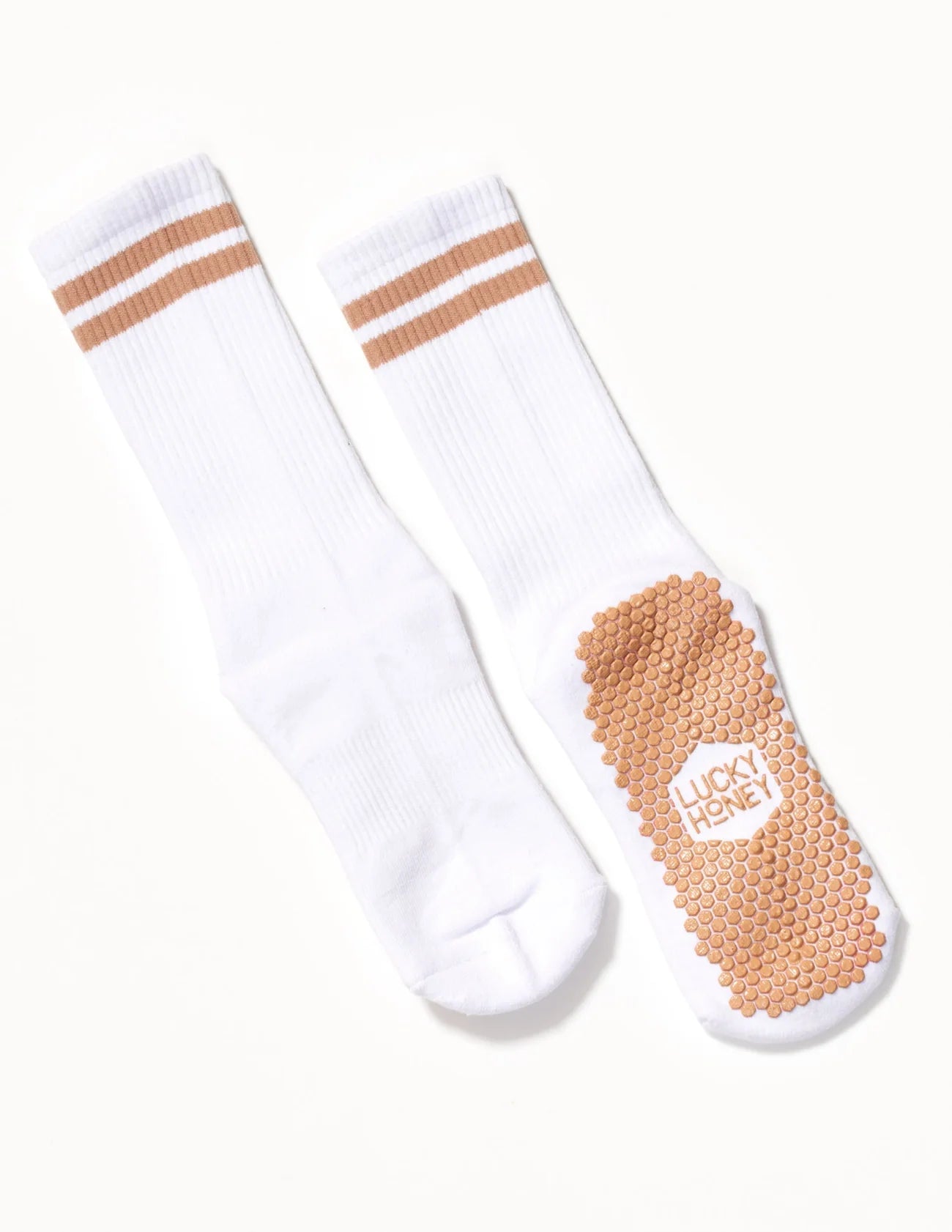 Lucky Honey tan grip socks mit perfekten Halt