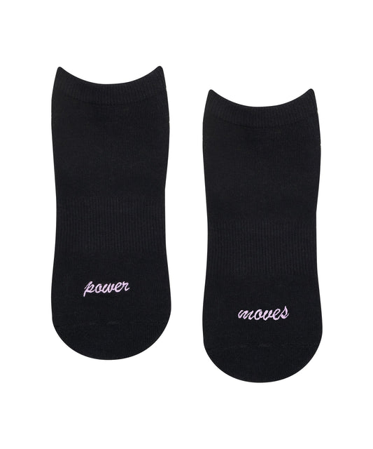 Move Active low rise grip socks power moves black