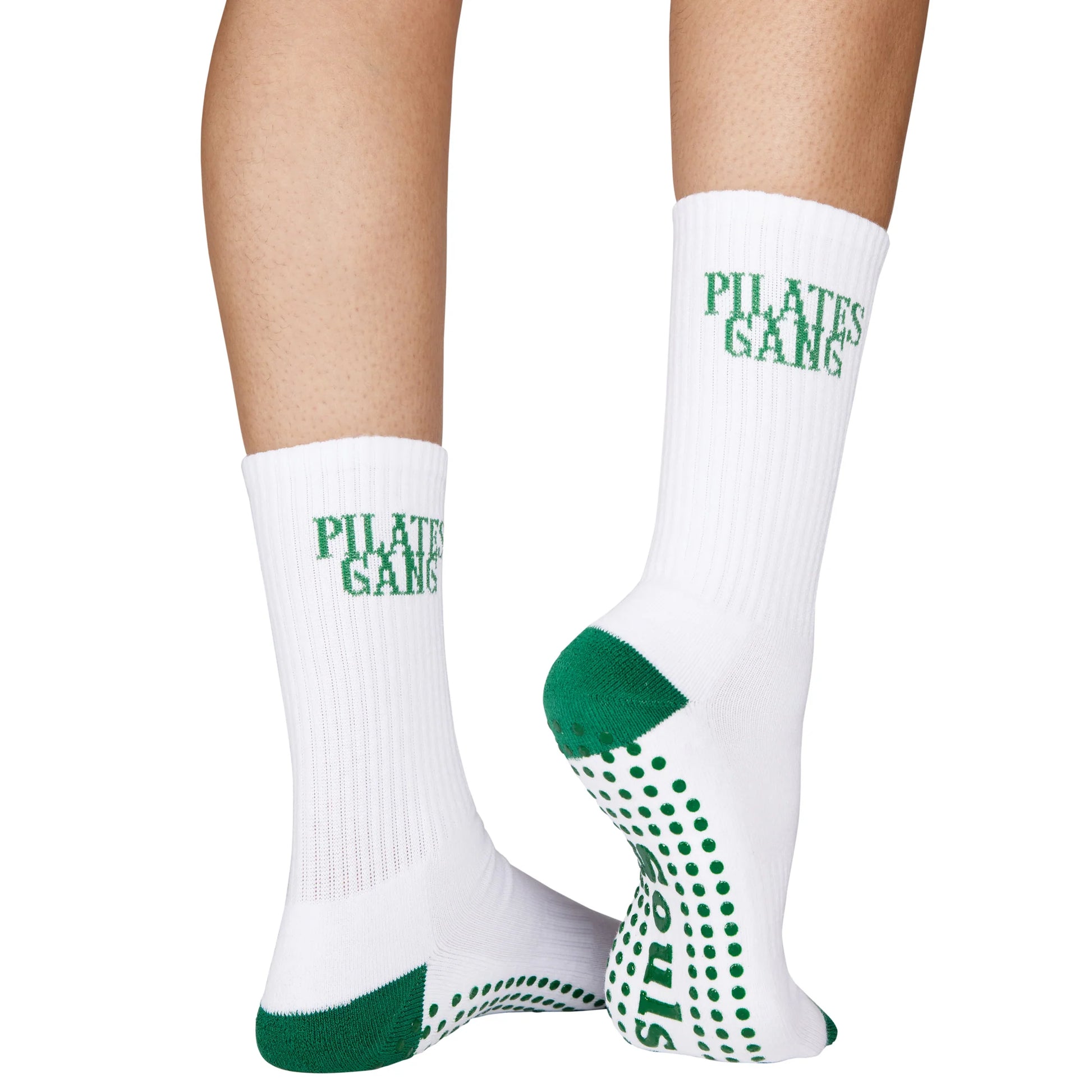 Anti-Rutsch Socken mit „Pilates Gang“ Schriftzug – für Barre & Reformer