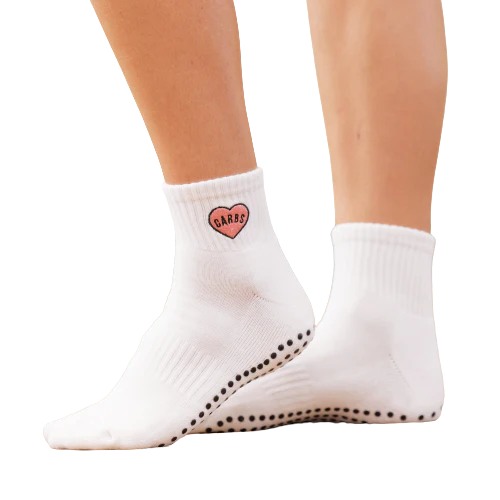 Carbs Grip Socken mit Herz – Anti-Rutsch für Pilates & Barre